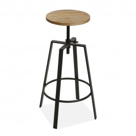 Tabouret réglable bois