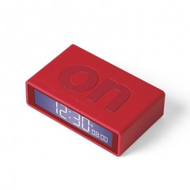 Reloj despertador Lexon Flip+ rojo