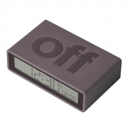 Reloj despertador Lexon Flip+ gris