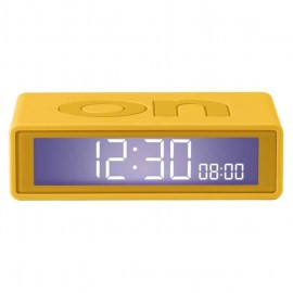 Réveil flip de voyage jaune