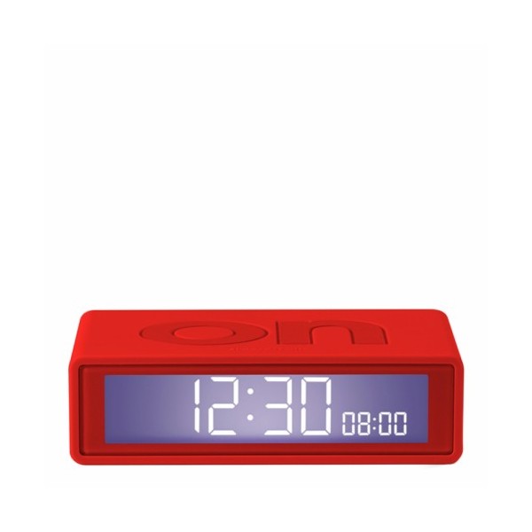 Réveil flip de voyage rouge
