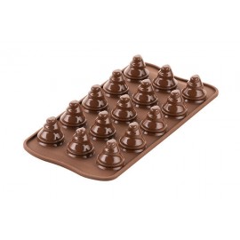 MOULE EN SILICONE Petits chocolats arbres 3d