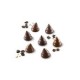 MOULE EN SILICONE Petits chocolats arbres 3d