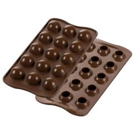 MOULE EN SILICONE Petits chocolats tartufino 3d