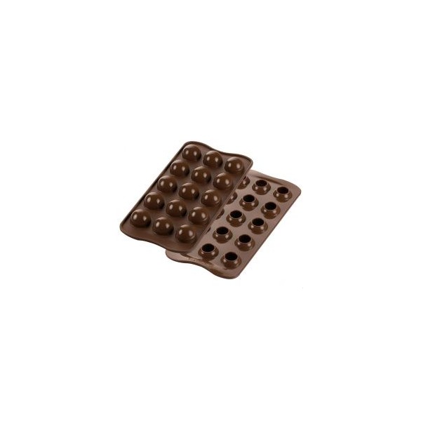 MOULE EN SILICONE Petits chocolats tartufino 3d