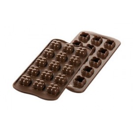 MOULE EN SILICONE Petits chocolats game 3d