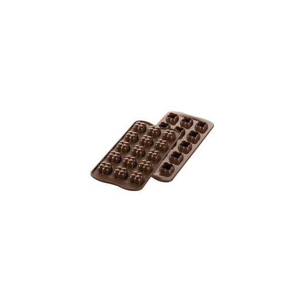 MOULE EN SILICONE Petits chocolats game 3d