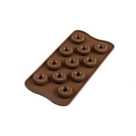 MOULE EN SILICONE Petits chocolats crown 3d