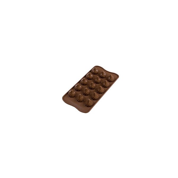 MOULE EN SILICONE Petits chocolats flame 3d
