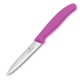 Cuchillo legumbres filo dentado 10 cm. rosa