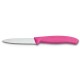 Cuchillo legumbres filo dentado rosa