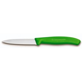 Cuchillo legumbres filo dentado verde