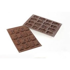 MOULE EN SILICONE Petits chocolats X-mas tags