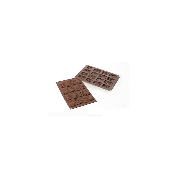 MOULE EN SILICONE Petits chocolats X-mas tags