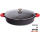 Cacerola baja con tapa y asas 24