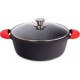 Cacerola baja con tapa y asas 24