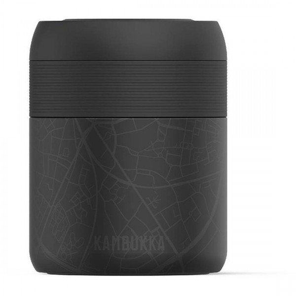 Thermo alimentaire noir 600 ml.