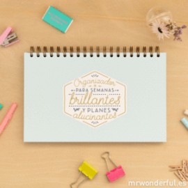 Organizador Mr. Wonderful: Para semanas brillantes y planes alucinantes