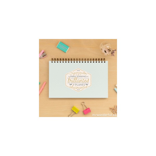 Organizador Mr. Wonderful: Para semanas brillantes y planes alucinantes