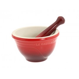 Mortero pequeño Le Creuset cereza