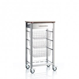 DESSERTE DE CUISINE, SÉRIE ONDA ALUMINIUM