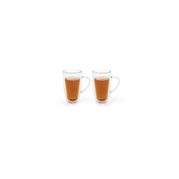 Taza café doble cristal (2 x) 29.5 cl.