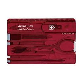 Swiss card classique rouge trans