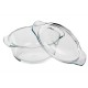 Bandeja horno con tapa borosilicato 22 cms.