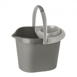 Cubo de fregona gris