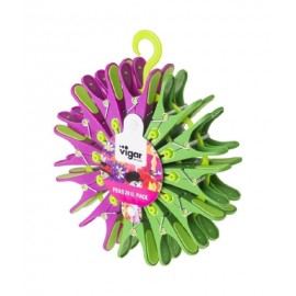 24 pinzas flower power