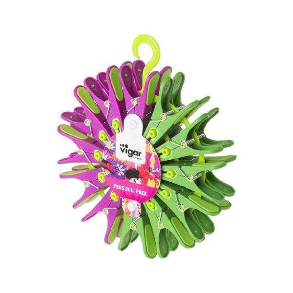 24 pinzas flower power