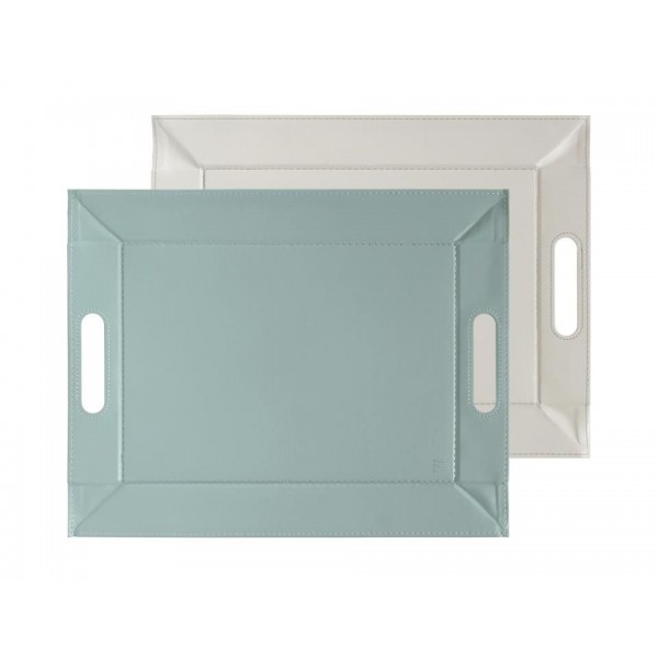 Bandeja freeform 55 x 41 gris / azul