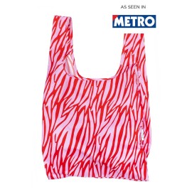 Kind bag mediana Zebra rosa