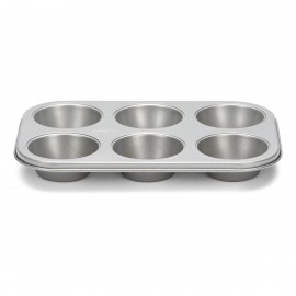 Moule Muffin 6 u. 23x33 cm silver top