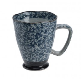 Mug 9 x 11 400 ml. Blue/grey Fan