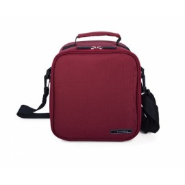 Lunch bag basic + contenedores vidrio Iris rojo