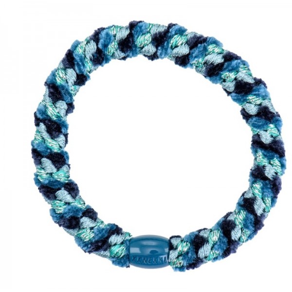 Goma Kknekki Mix navy y turquesa brillo