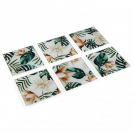 Posavasos hojas (6x)