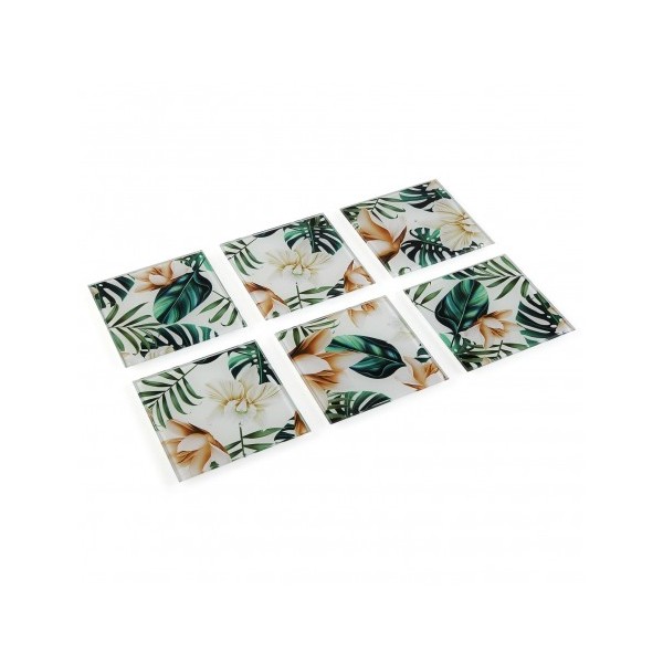 Posavasos hojas (6x)