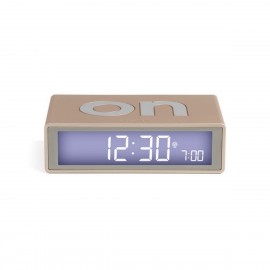 Reloj despertador Lexon Flip+ dorado