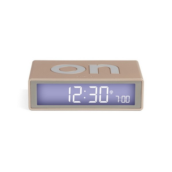 Reloj despertador Lexon Flip+ dorado
