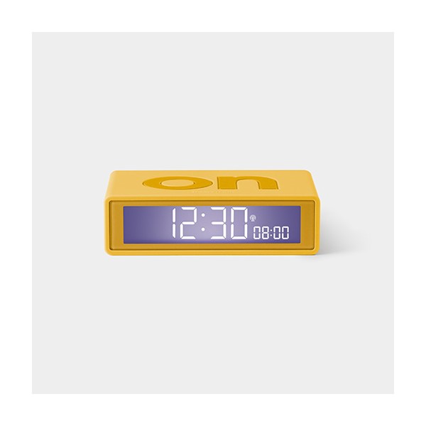 Reloj despertador Lexon Flip+ amarillo