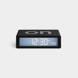 Reloj despertador Lexon Flip+ negro