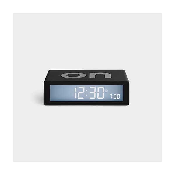 Reloj despertador Lexon Flip+ negro