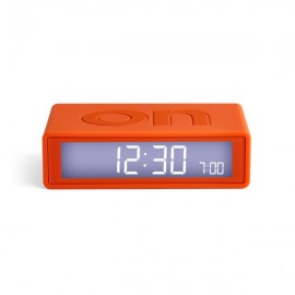 Reveil flip de voyage orange