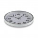 Horloge cuisine argent 25 cm