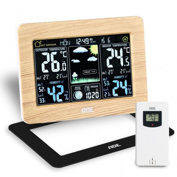 Estación meteo c/sensor ext.y marco cambiable