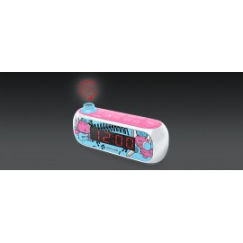 RADIO RELOJ PLL CON PROYECTOR rosa
