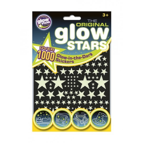 Estrellas fluorescentes pegatinas 1000