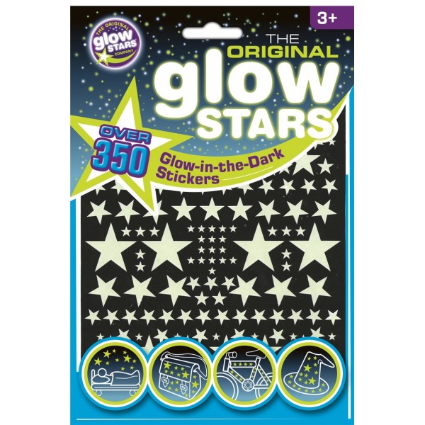 Estrellas fluorescentes pegatinas 350